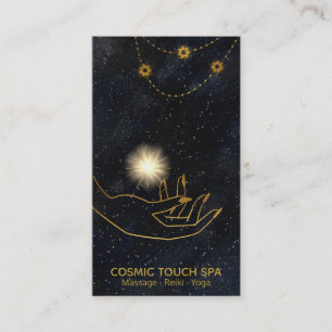 *~* Energilagringsstjärnor för Guld Cosmic Händ Visitkort