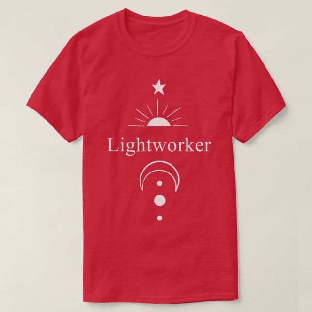 Energiläkning av nya åldersmeditat hos Lightworker T Shirt (Design framsida)