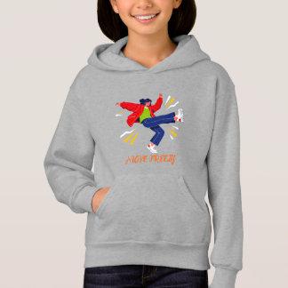 Energisk dansrörelse ungdomsgrafik t shirt