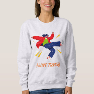 Energisk dansrörelse ungdomsgrafik t shirt