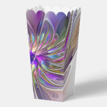 Energisk, Färgrik Abstrakt Fraktal Konst Blomma