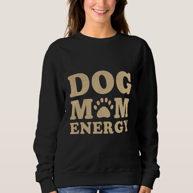 Energisk hundmamma t shirt (Framsida)