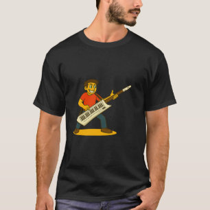 Energisk man som spelar keytar t shirt