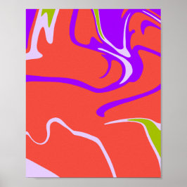 Energisk Modern Färg Rörelse Poster