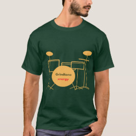 Energisk trumset Grafikstöt FÖR TEES T Shirt