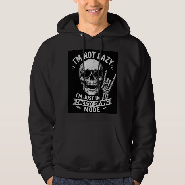 Energisparande Skelettläge Hoodie (Framsida)