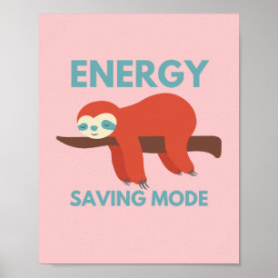 Energisparläge Poster praktiskt