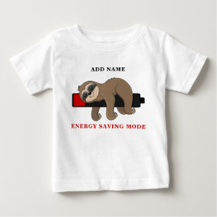 Energisparläge Rolig Latmaskin Mall Unisex T Shirt