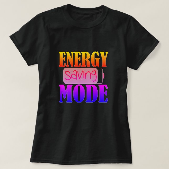 Energisparläge T-Shirt (Design framsida)
