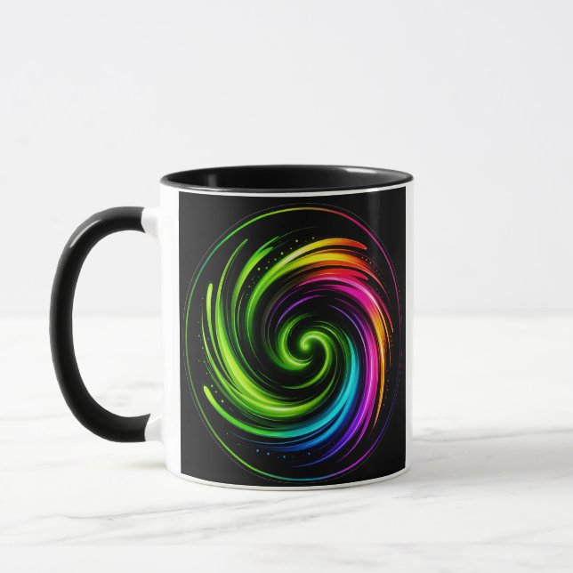 Energivortex regnbågsvirvelaccent mugg (Vänster)