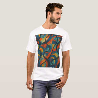 Energized Chaos - Abstrakt Expressionist Fullt-Fro T Shirt