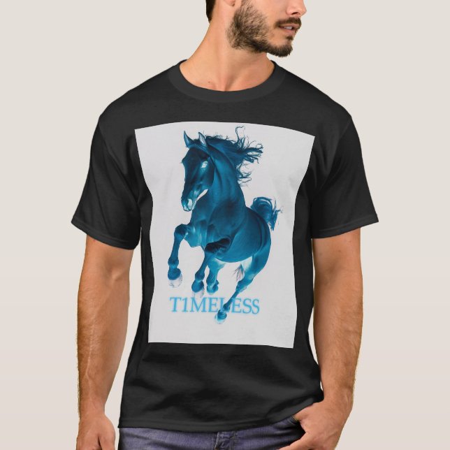 Energizing Elegance: Horse in Motion T Shirt (Framsida)