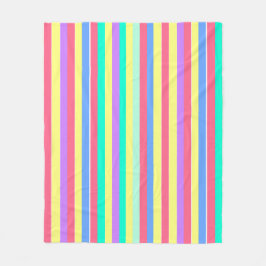 Energizing Vår Pastel Rand Fleecefilt