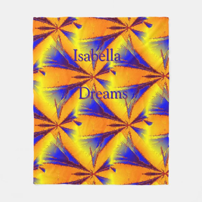 Energy Abstrakt Stars Personlig Fleece Blanket (Framsidan)