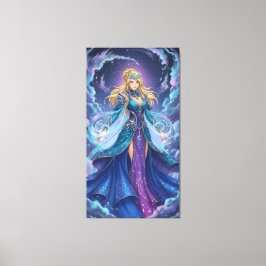 Energy accumulation in anime battle scenes canvastryck