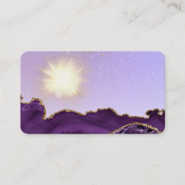 *~* Energy Boll of Light Lila Agate Visitkort