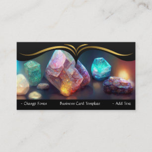 Energy Crystals Healing Reiki Visitkort