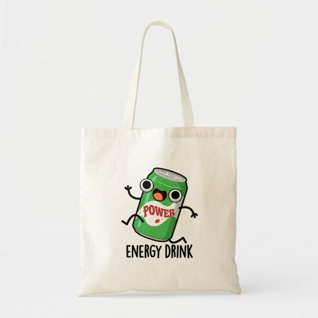 Energy Drink Funny Energetic Drink Pun Tygkasse (Framsidan)