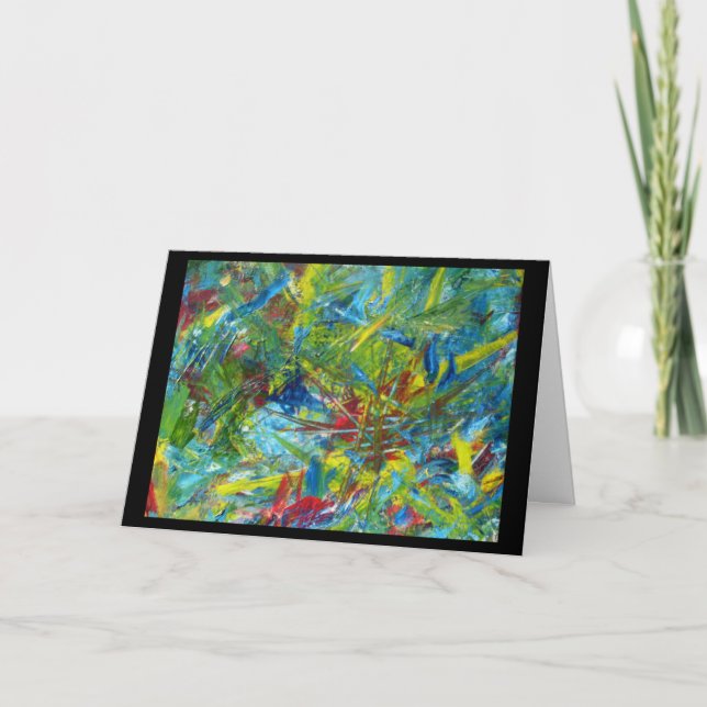 Energy Fält Abstrakt Painting, av Julia Morrill Kort (Framsida)