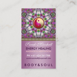 Energy Healating Holistic Pearl Star-Affärskort Visitkort