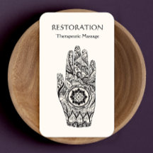 Energy Healer Lotus Flower Hand-Affärskort