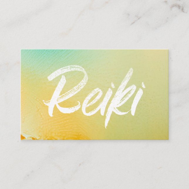 *~*Energy Healer Reiki Master Reiki Practice Visitkort (Framsida)