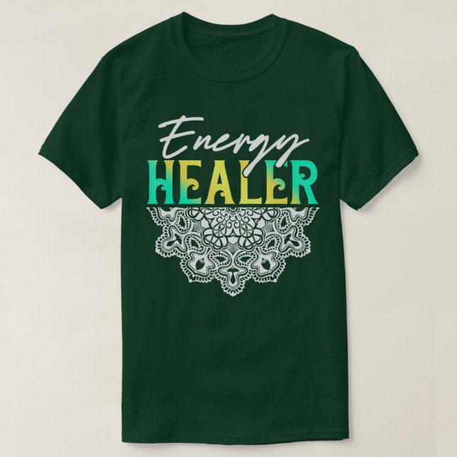 Energy Healer Reiki Master Yoga Andlig Chakra J T Shirt (Design framsida)