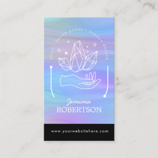 Energy Healer, Reiki, Tarot, Esoteric Crystals Bus Visitkort