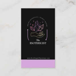 Energy Healer, Reiki, Tarot, Esoteric Crystals Visitkort