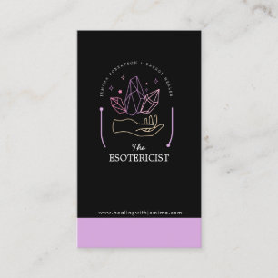 Energy Healer, Reiki, Tarot, Esoteric Crystals Visitkort