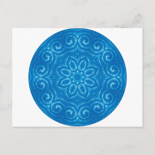 Energy Mandala - Blue Vykort