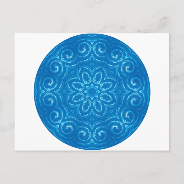 Energy Mandala - Blue Vykort (Framsida)