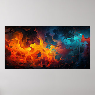 Energy Modern Art Vatten Poster