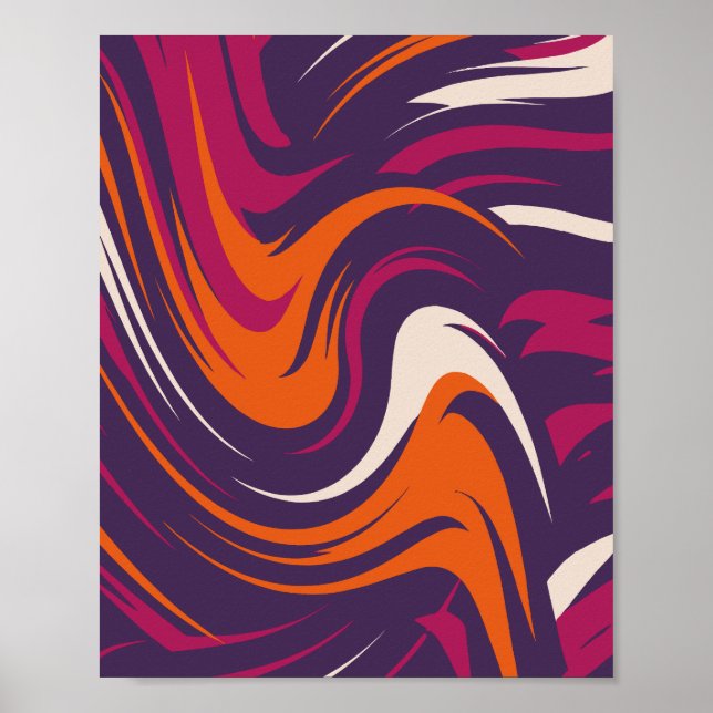 Energy Swirl - Färg i Konstant Rörelse Poster (Framsidan)