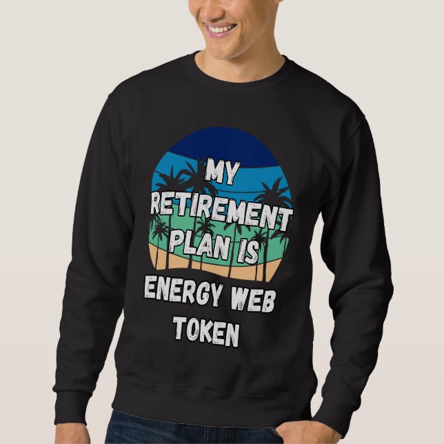 Energy Webben Token Crypto My Pension Plan är Ener Lång Ärmad Tröja (Framsida)