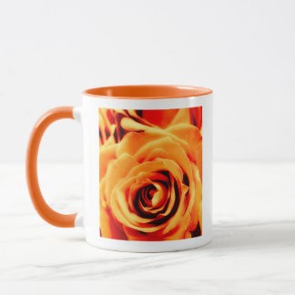 Energy Yellow Roses 11oz Two-Tone Mug Orange Mugg