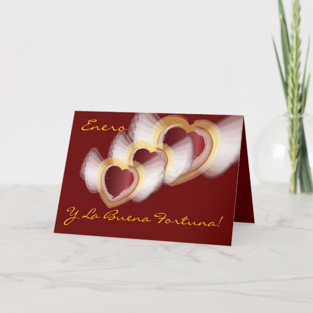 ’Enero Y La Buena Fortuna’-Customize Helgkort (Framsida)