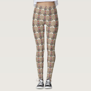 Enfaldig apadamasker för socka leggings
