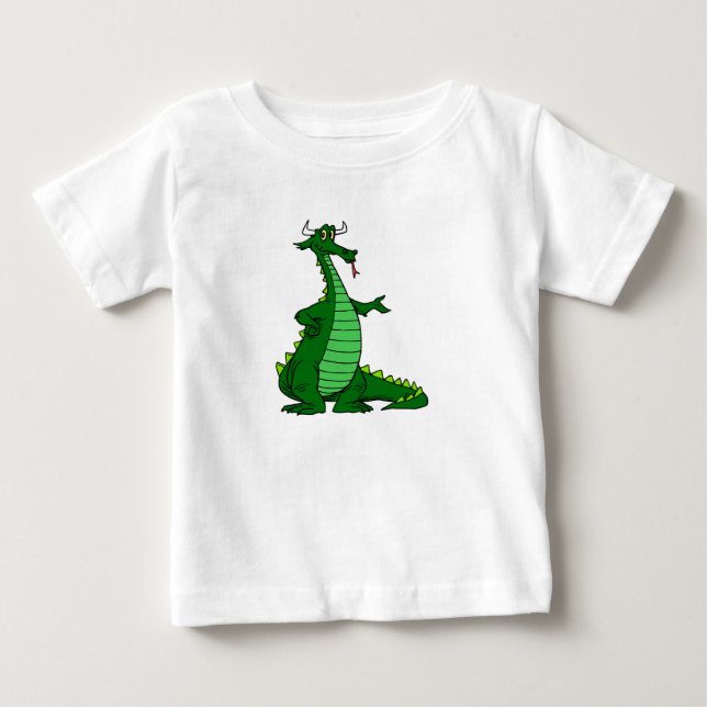Enfaldig drakegrönt t-shirt (Framsida)
