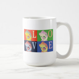 ENFALDIG GAMMAL BJÖRNMUGG FÖR KÄRLEK KAFFEMUGG
