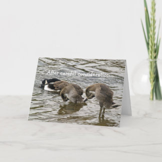 Enfaldig gåskärlek helgkort