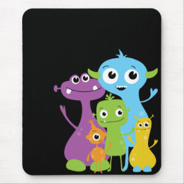 Enfaldig monsterMousepad för barn Musmatta