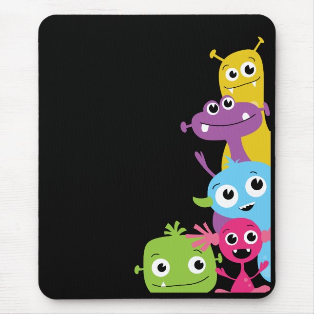 Enfaldig monsterMousepad för barn Musmatta (Framsidan)