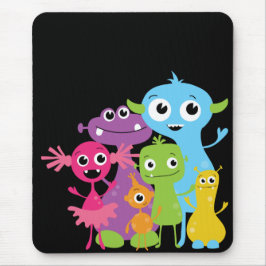 Enfaldig monsterMousepad för barn Musmatta
