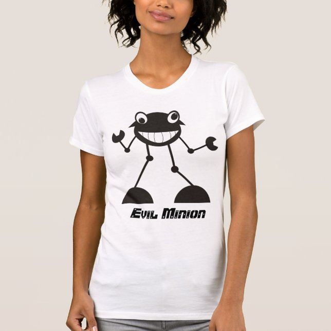 Enfaldig ond robot - ond skyddsling! t-shirt (Framsida)