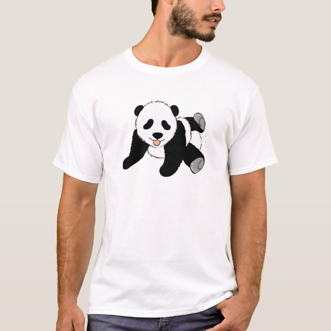 Enfaldig Panda T-shirt (Framsida)