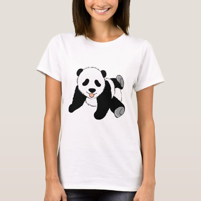 Enfaldig Panda T-shirt (Framsida)