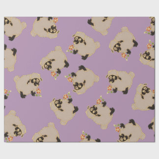 Enfaldiga Blackfacefår på purpurfärgat slående in Presentpapper