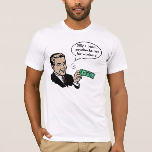Enfaldiga frisinnade lönebesked är för arbetare tee shirt