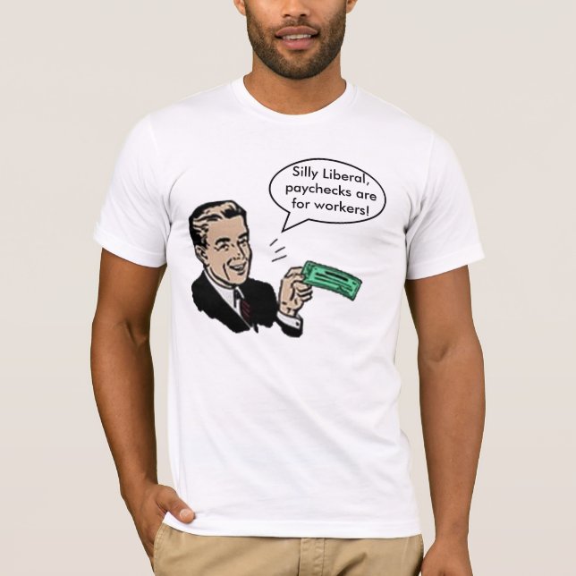 Enfaldiga frisinnade lönebesked är för arbetare tee shirt (Framsida)